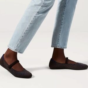 Rothy's The Square Mary Jane Chocolate Leopard Spot 7.5